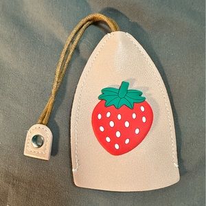 Strawberry Key Fob Cover Keychain